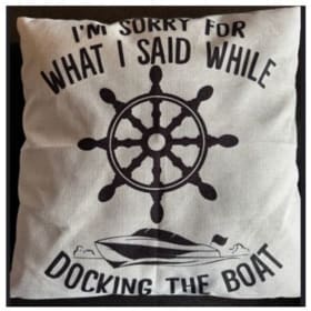 Boating Throw Pillow item