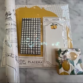 Hester and cook lemon Al fresco dinner party item