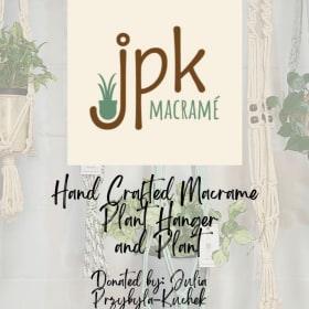Macarame Plant Hanger and Plant item