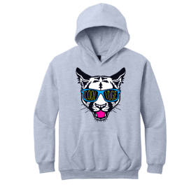 Coolidge Cougar Youth Ring Spun Gray Hoodie item