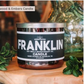 Green room candle and room spray item