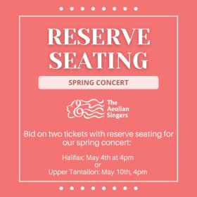 Aeolian Singers Concert tickets with preferred seating #1 item