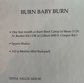 Burn Baby Burn item