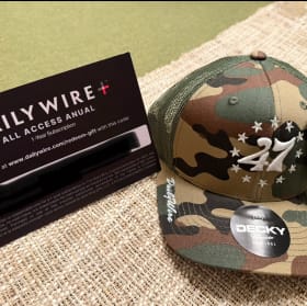 The Daily Wire subscription and hat item