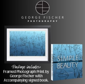 FRAMED PRINT (SIMPLE BEAUTY) & SIGNED BOOK - Value: $500 item