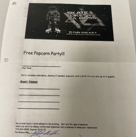 Fun Galaxy Athens "Popcorn Party" for 5 item