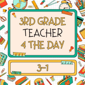 Third Grade Teacher for the Day! 🍎👩🏫 item