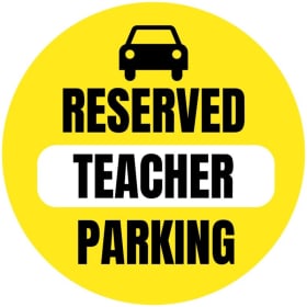 🚗 Reserved Teacher Parking 1/2 item