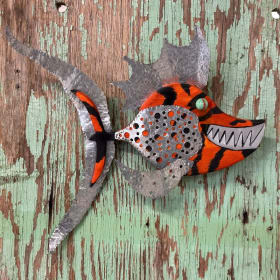 Artist Brian Chitwood Set of 3 Wood Fish item