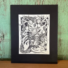 Artist Shae Shae Pen and Ink Drawing item