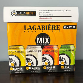 4 caisses de 12 bières MIX classique Lagabière item