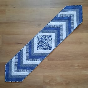 SOLD Quilted Table Runner - Blues item