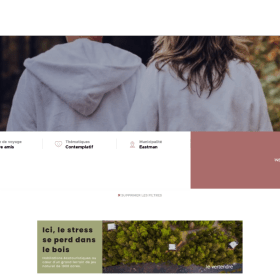 a- Site web : Bannière en page d'accueil / Ilot - 1 an item