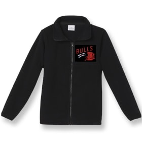 Black Fleece Jacket with Embroidery item
