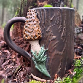 Laska Ceramics - $90 Handmade Morel Mug item