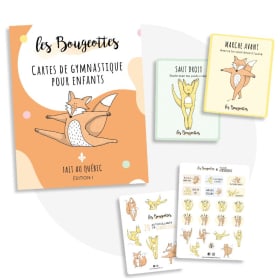 Cartes de gymnastique et des autocollants Les Bougeottes item
