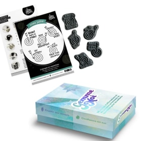 Cartes d'affirmations Gemme Moi & 5 étampes Visez Juste item