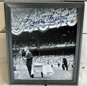 Signed Mickey Mantle Photo item