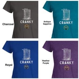 Women's Cotton T-shirt, short sleeve - "Cranky" item