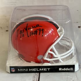 SIgned Mini Riddell Helmet item