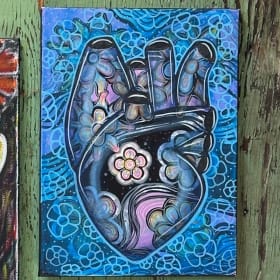 Artist Jennifer Korsen @humansmakeart Floral Heart item