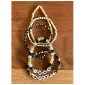 Handmade Iowa "Go Hawks" Bracelets item