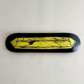 Hand painted skateboard deck by Alex Fatemi item