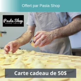 Carte cadeau de 50$ au Pasta Shop item