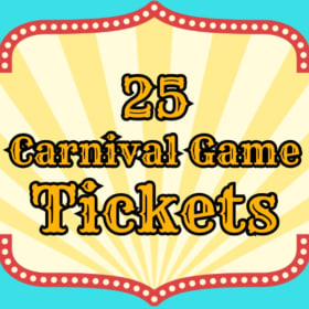 25 Carnival Game Tickets item