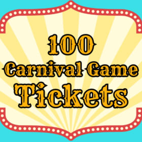 100 Carnival Game Ticketss item