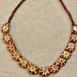 Dakini Star Painted Bone Necklace item