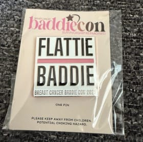 Flattie Baddie Pin item