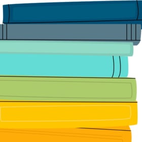 TEN books, CDs, or DVDs item