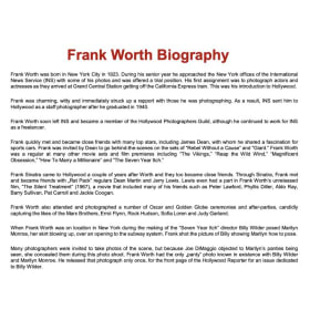 Marilyn Monroe Print from the Frank Worth Archive item