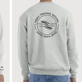 Crewneck gris/blanc item