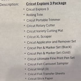 Cricut Explore 3 Package item