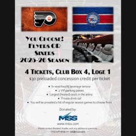 4 Club Box Seats for Flyers or Sixers item