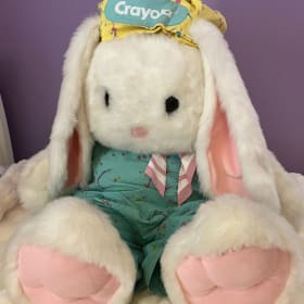 90| Giant Stuffed Crayola Bunny item
