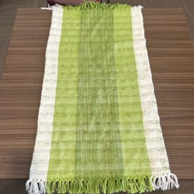 Hand woven table runner,  20"x41" by Alexandra Pratt item