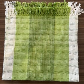 Hand woven table runner,  20"x41" by Alexandra Pratt item