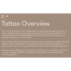 5 Hours of Tattoo Time with Kim – Concrete Blonde item