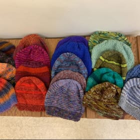 Unique Hand-Knit Hats in Natural Fibers item