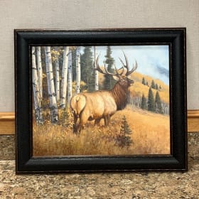 #47 Elk Painting Print item
