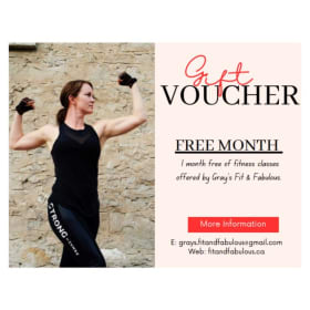 1 Month Free Fitness Classes - Gray's Fit and Fabulous item