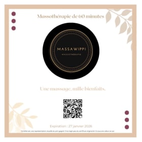 Massothérapie de 60 minutes item