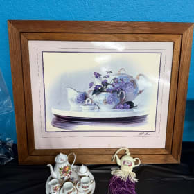 Tea set picture , tea set and tea pot decoration item