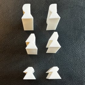 Finger Duel-Black Base with White arrows and holds item