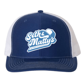 The Hat Trick Trucker Hat (Royal/White) item