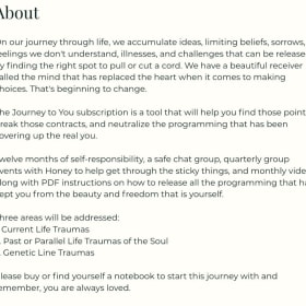 Journey to You: Yearly Subscription with Honey C Golden item