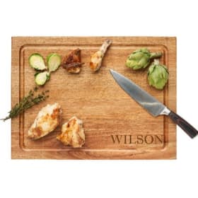 Sophistiplate Carv'd Chef Knife & Acacia Wood Board (Custom) item